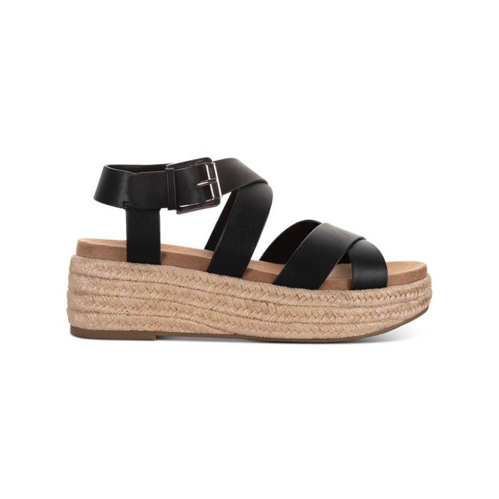 STYLE & COMPANY Womens Black 1-1/2" Platform Emalinee Wedge Shoes 7.5 M